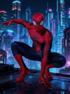 Alternative view of Spider Man custom cosplay costume